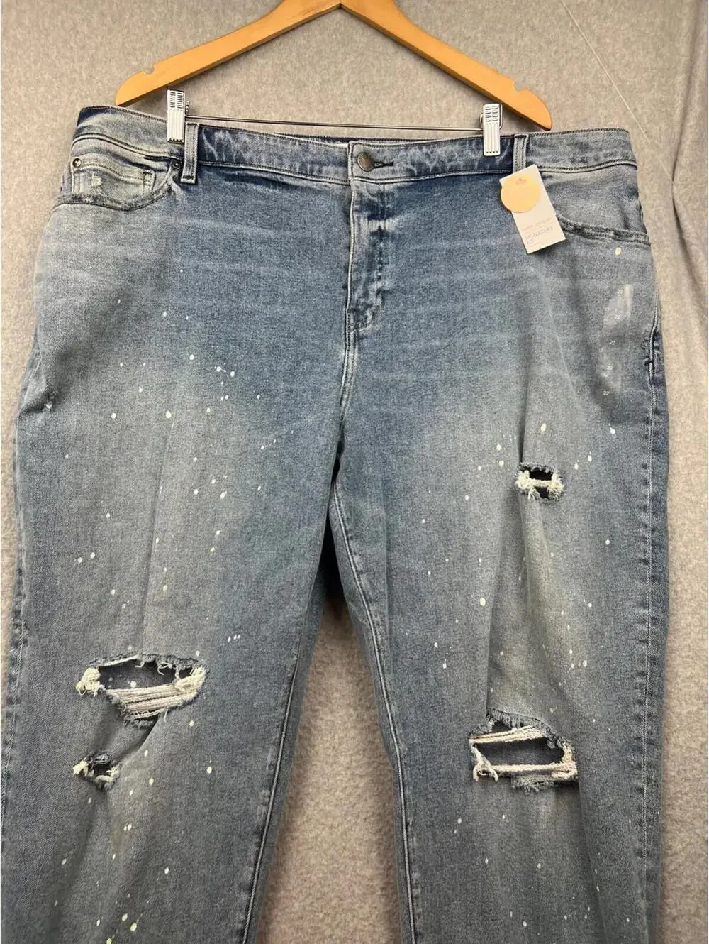 Lane Bryant Boyfriend Jeans Womens Plus 22 Flex Magic Waistband Mid Rise Fit